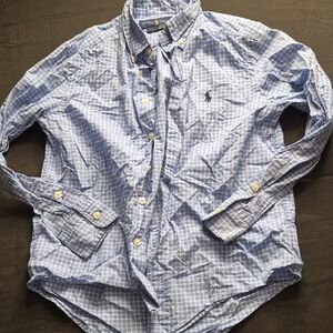 Polo by Ralph Lauren Men's Blue Checkered Shirt